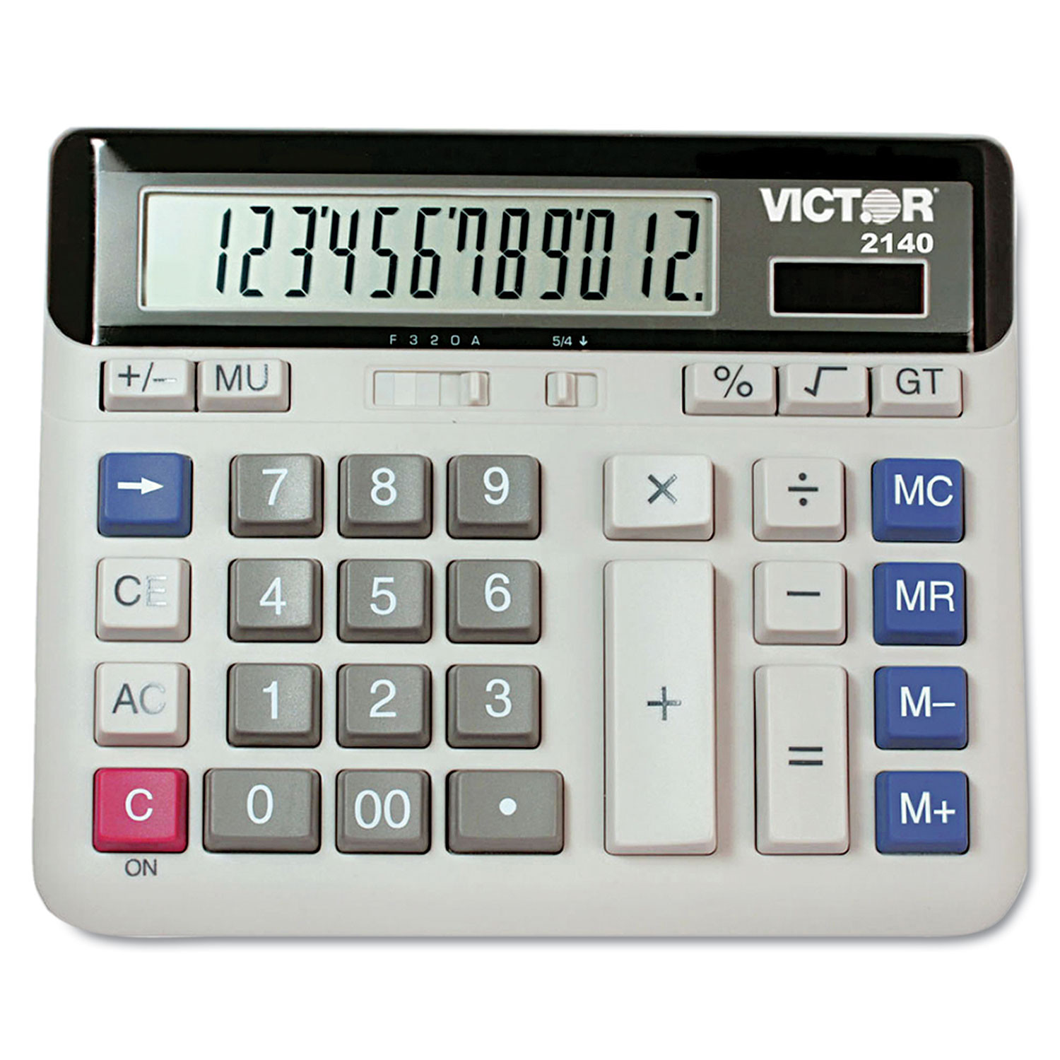 Victor 2140 Desktop Business Calculator, 12-Digit LCD - Envision