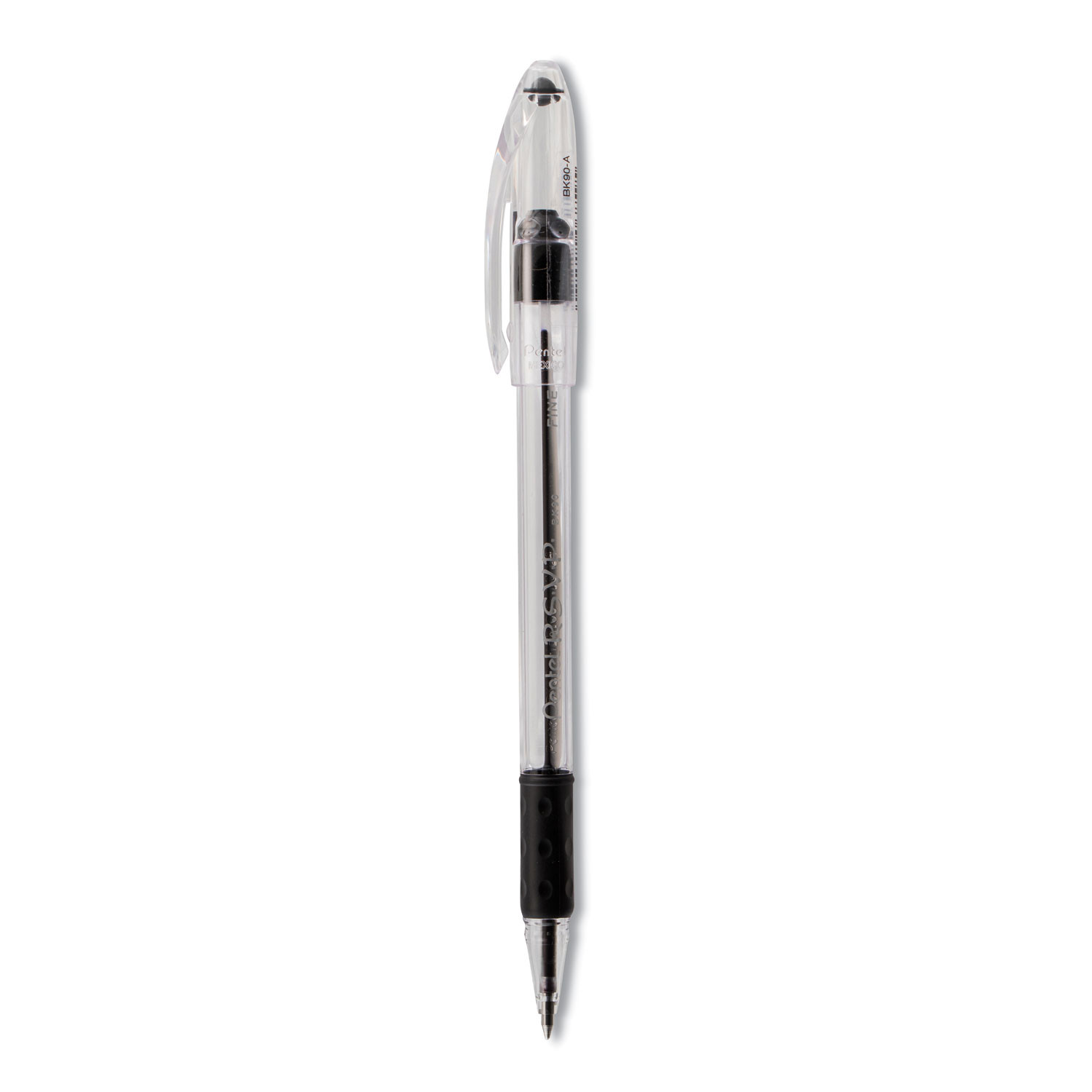 12 Pentel R.S.V.P. Ballpoint Pens, Black Ink Fine Point