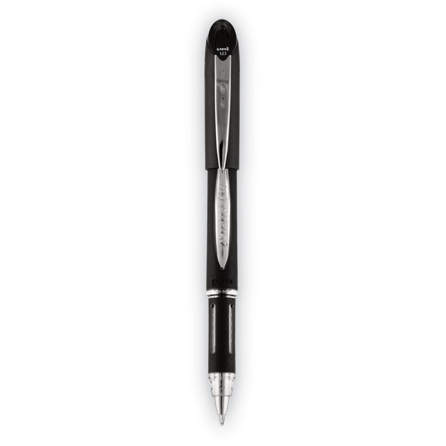 Uni-Ball Jetstream Retractable Ballpoint Pen, Bold 1mm, Blue Ink, Black Barrel