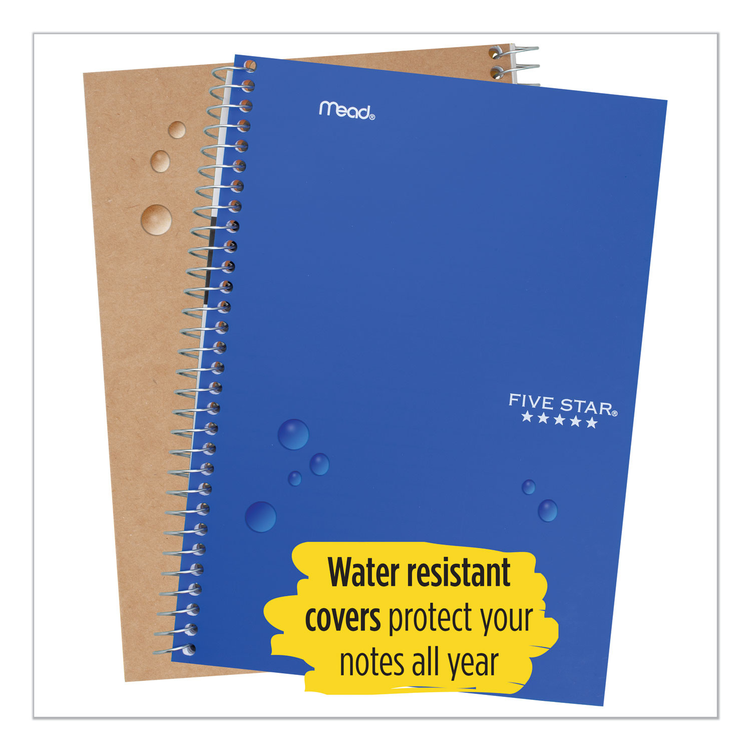 Wirebound Notebook with Two Pockets by Five Star® MEA06206