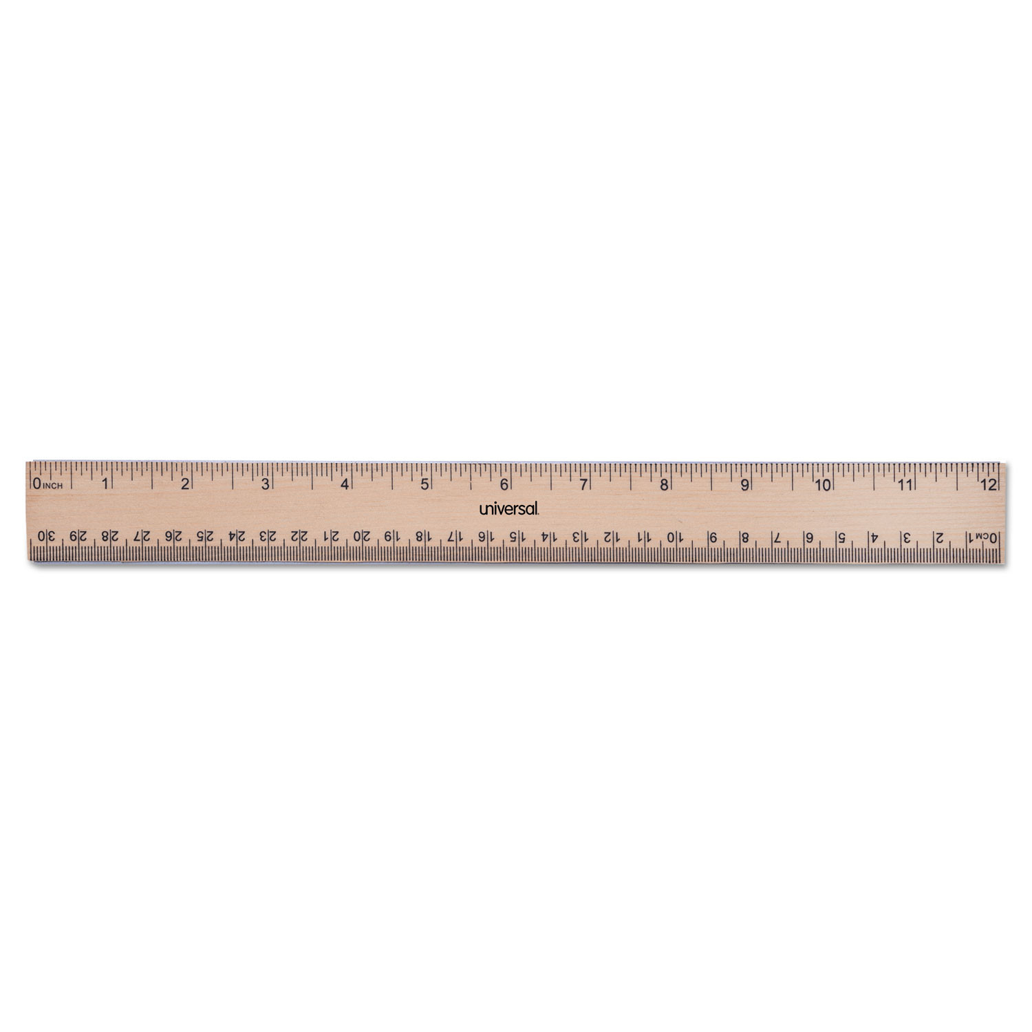 Universal Clear Plastic Ruler, Standard-metric, 12