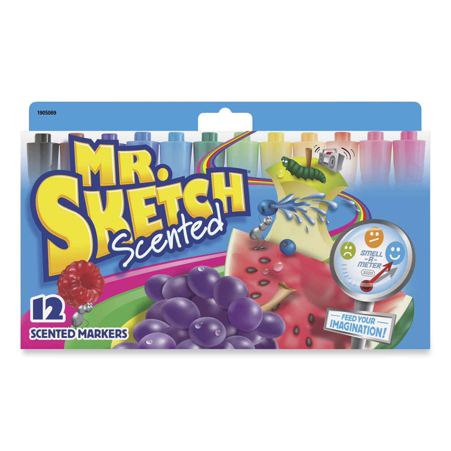 Mr. Sketch Scented Watercolor Marker Broad Chisel Tip Assorted Colors 22/Pack