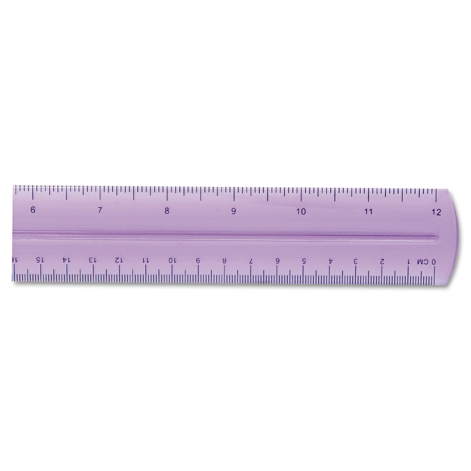 Clear Flexible Acrylic Ruler, Standard/Metric, 12 Long, Clear