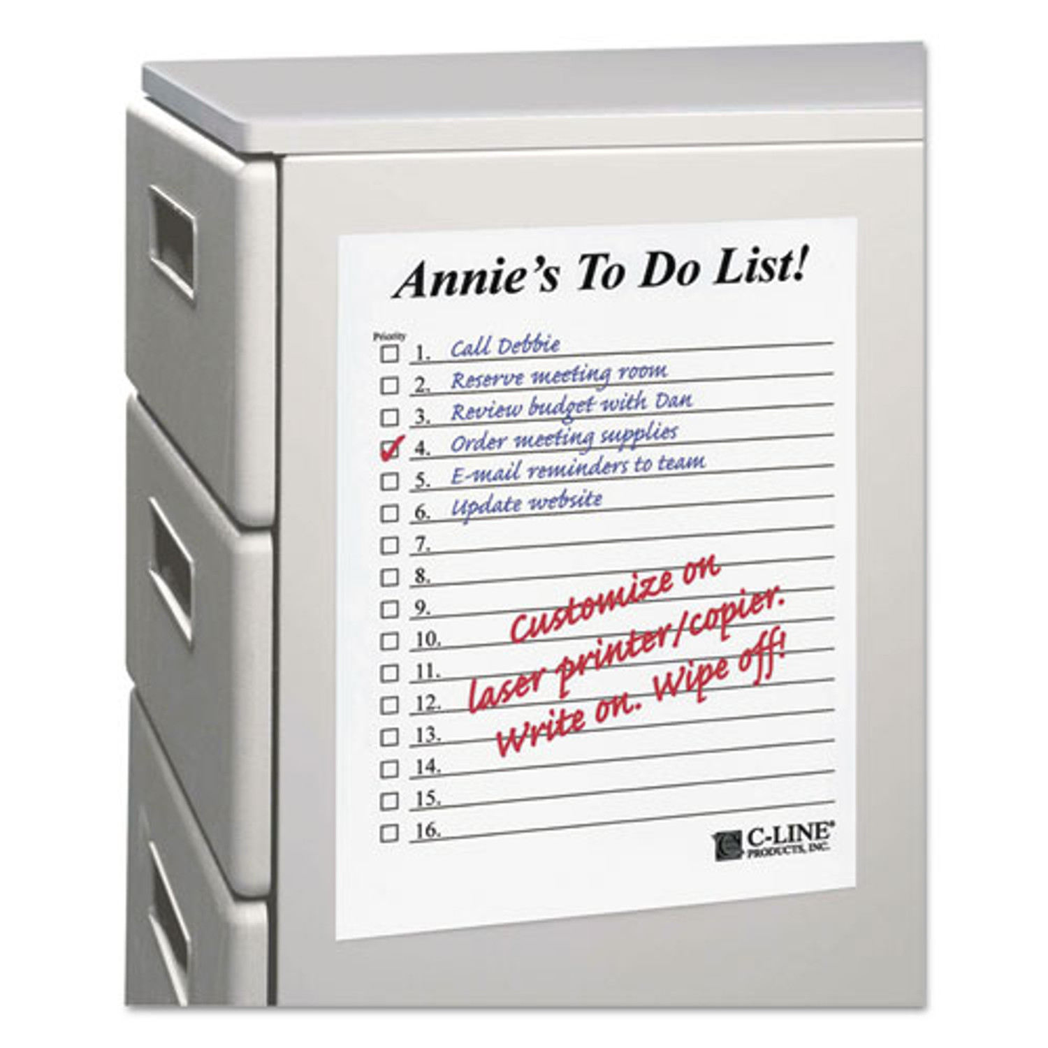 XFasten Dry Erase Sheets, White, 8.5 x 11 (Pack of 5)