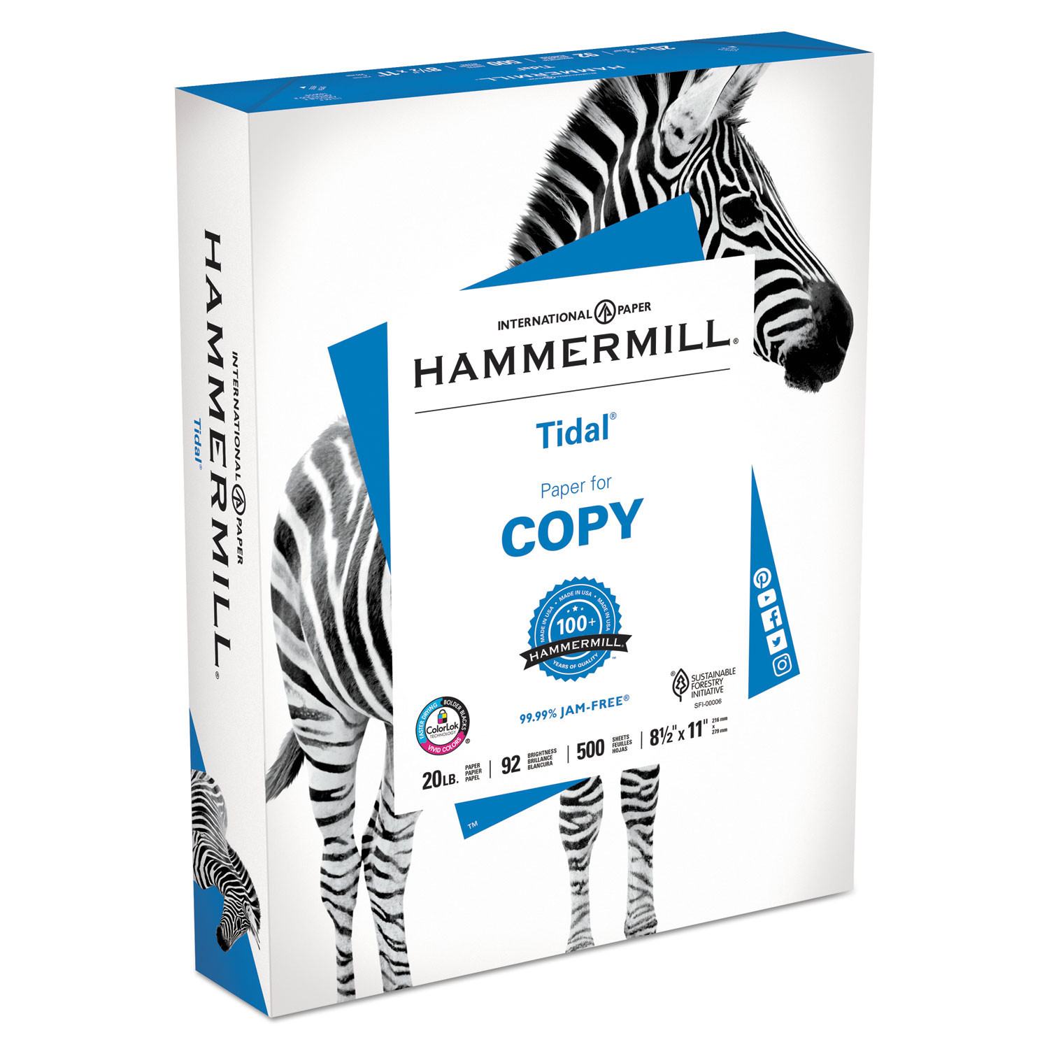 Hammermill Copy Plus Print Paper, 92 Bright, 20 lb Bond Weight