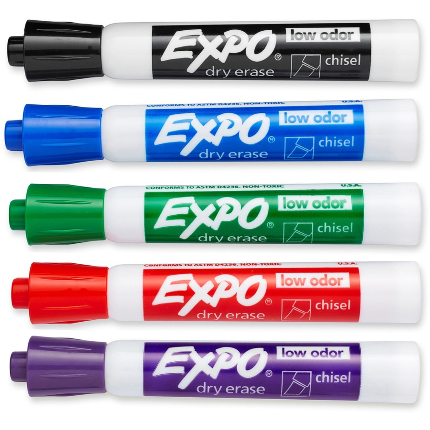 Pen+Gear Dry Erase Markers 8 Count Chisel Tips Assorted Colors