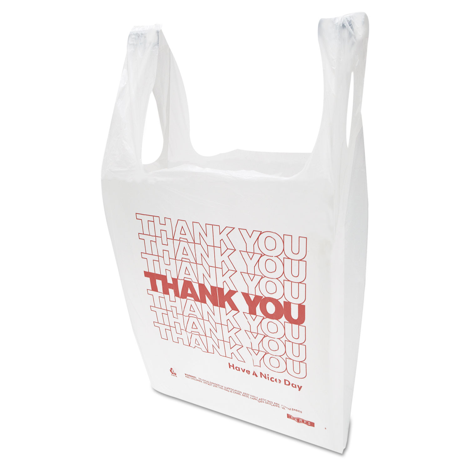 BPCT16SMILEY - Smiley Face Shopping Bags, White