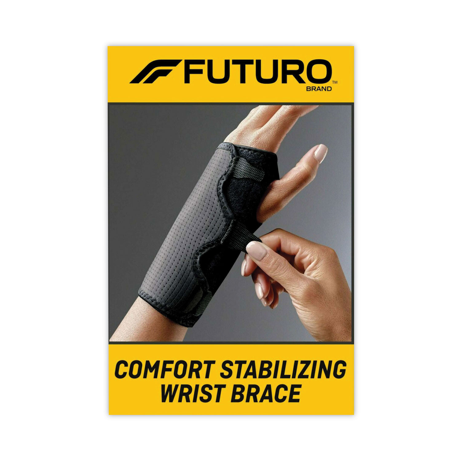 FUTURO Adjustable Reversible Splint Wrist Brace, Fits Wrists 5.5 to 8.5,  Black (MMM10770EN) - Envision Xpress