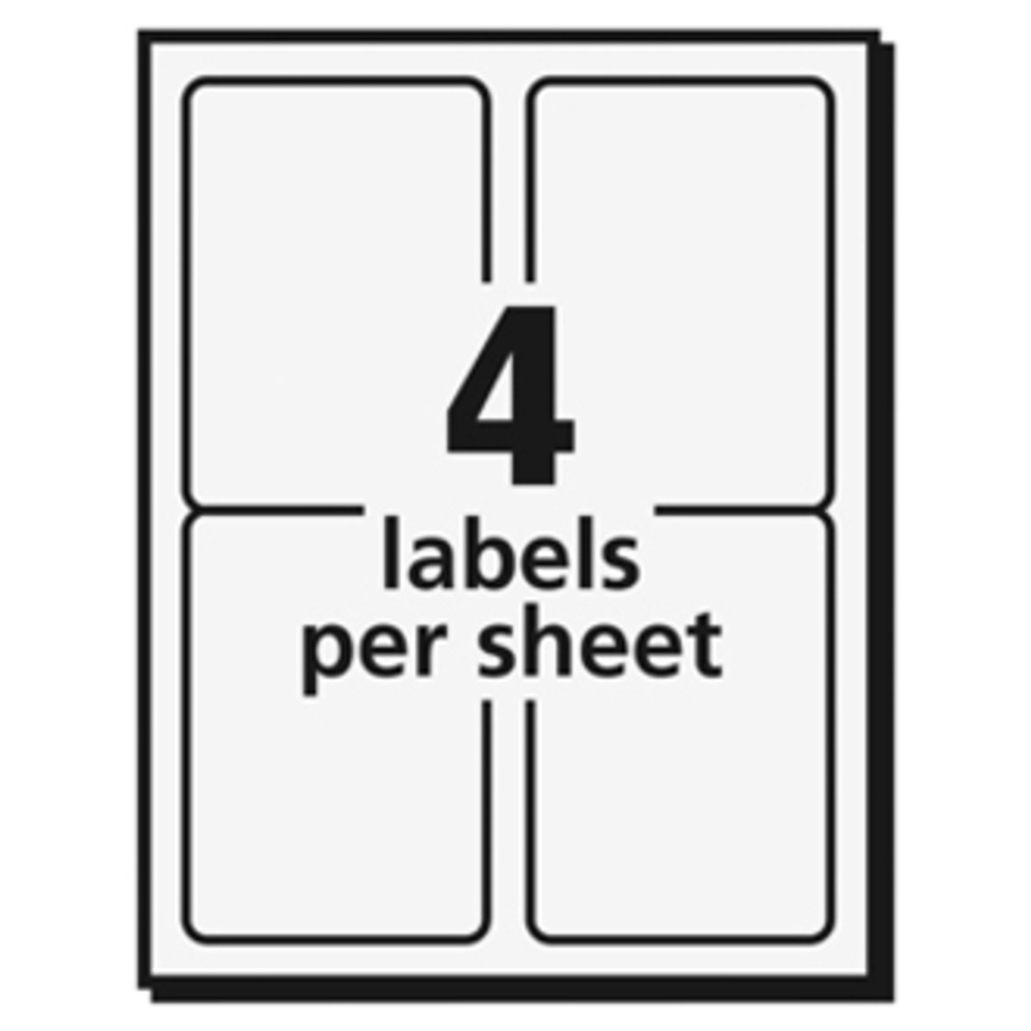 Avery Kids No-Iron Fabric Labels, 6 x 4, White, 15 Labels/Sheet, 3  Sheets/Pack