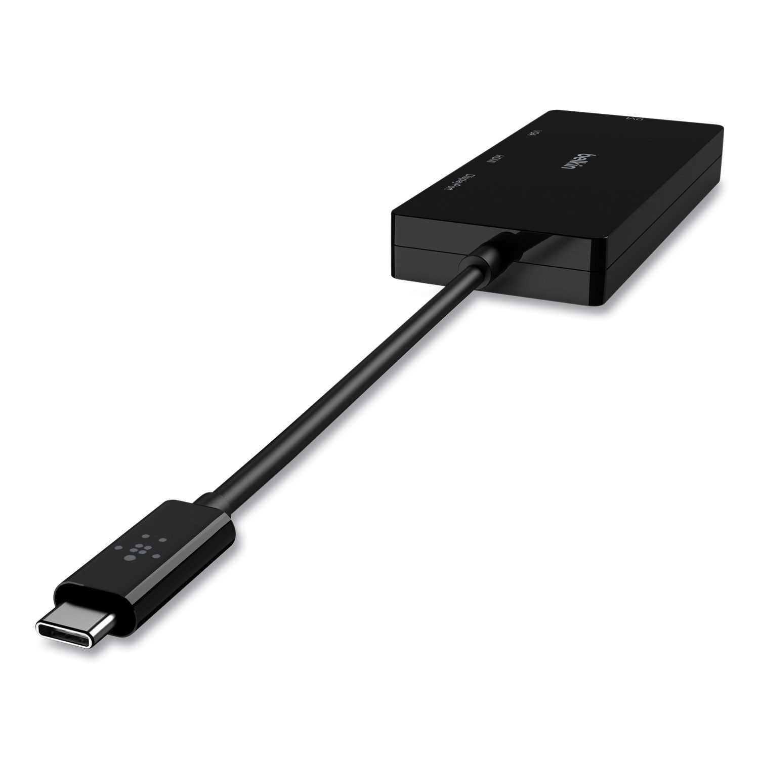 USB-C Video Adapter, DisplayPort/DVI/HDMI/USB-C/VGA, 4.33" Black - Envision