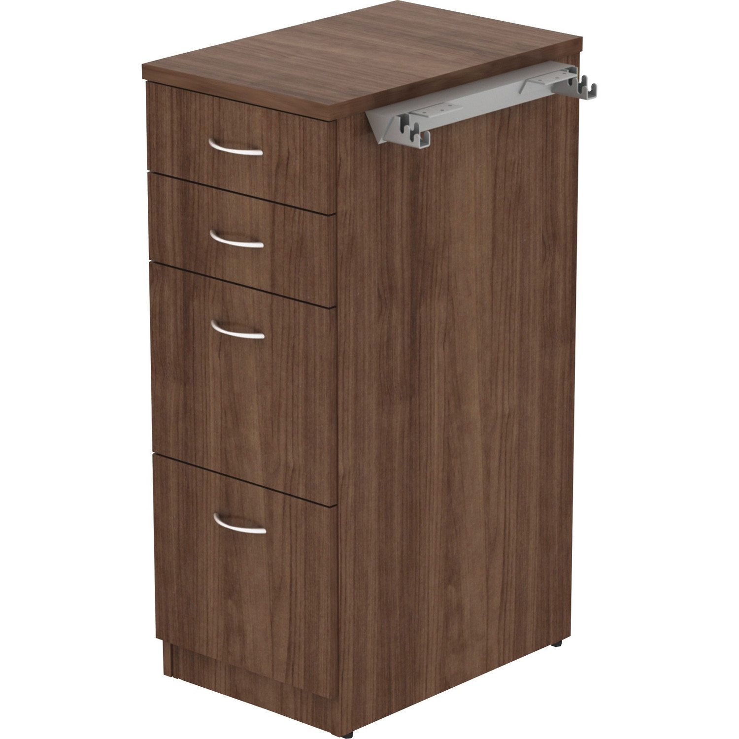Lorell File 4 Drawers, 151/2"x235/8"x403/8",Walnut