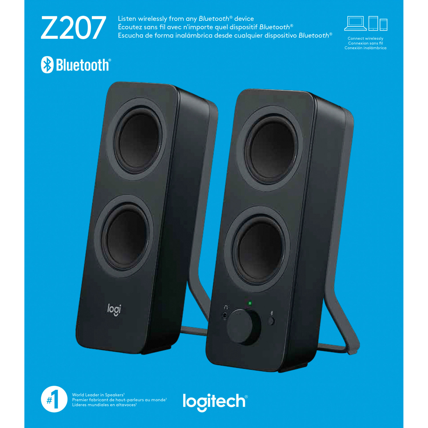 Logitech Z207 Système de Hauts-Parleurs Bluetoot…