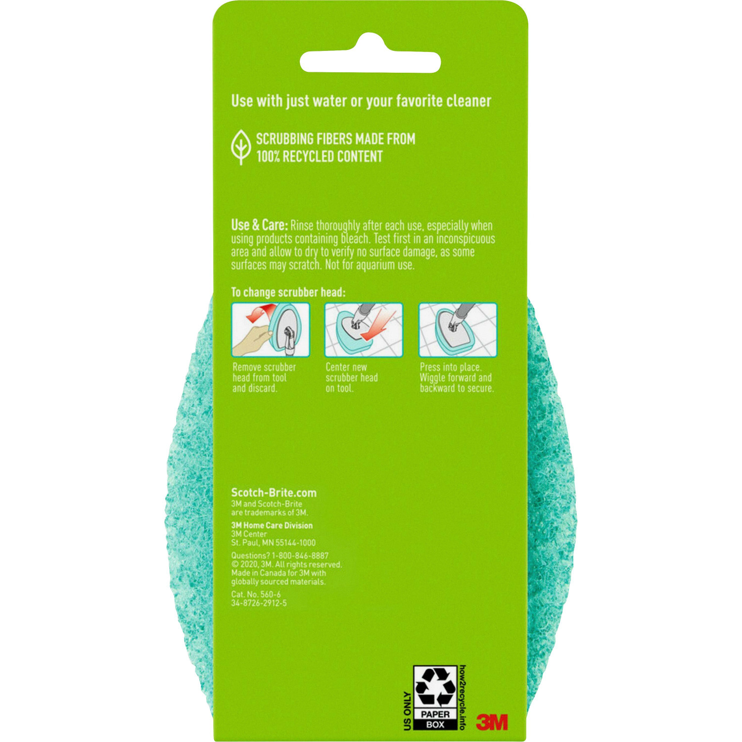 Scotch-Brite 3M Scrubber, Tub & Tile, Non-Scratch