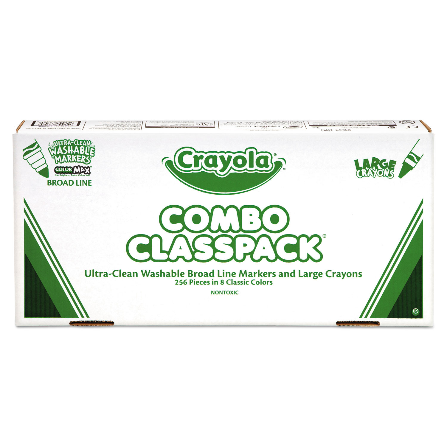 Crayola 8-Color Crayons/Markers Combo Classpack