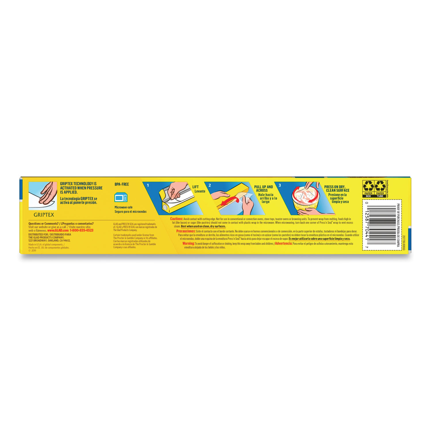 Press'n Seal Plastic Wrap, Clear, 70 sq ft. - Advanced Safety