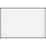 Lorell Magnetic Dry-erase Board - 72" (6 ft) Width x 48" (4 ft) Height - Aluminum Steel Frame - Rectangle - Magnetic - Marker Tray Product Image 