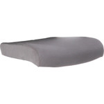Lorell Removable Mesh Seat Cover - 19" Length x 19" Width - Polyester Mesh - Light Gray Product Image 