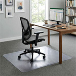 Lorell Big & Tall Chairmat - Carpeted Floor - 45" Width x 53" Depth - Rectangular - Polycarbonate - Clear Product Image 