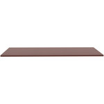 Lorell Quadro Sit/Stand Straight Edge Mahogany Tabletop (LLR59603) View Product Image