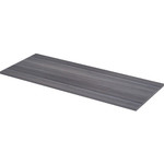 Lorell Relevance Series Tabletop - 59.9" Width x 23.6" Depth x 1" Thickness Table Top - Straight Edge - Finish: Charcoal, Laminate Product Image 