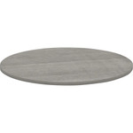 Lorell Essentials Conference Tabletop - Weathered Charcoal Laminate Round Top - Contemporary Style - 1" Table Top Thickness x 48" Table Top Diameter - Assembly Required Product Image 