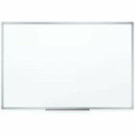 Mead Basic Dry-Erase Board - 23.8" (2 ft) Width x 17.6" (1.5 ft) Height - White Melamine Surface - Silver Aluminum Frame - Durable, Marker Tray Product Image 