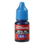 Offistamp Refill Ink for Pre-Inked Stamps, 0.33 oz, Blue (MKG034518) View Product Image
