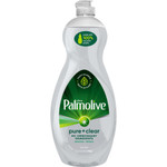 Palmolive Pure/Clear Ultra Dish Soap - 32.5 fl oz (1 quart) - Hypoallergenic, Fragrance-free, Dye-free, Phosphate-free, Paraben-free, Biodegradable, Eco-friendly - Clear - (CPCUS04272A) Product Image 