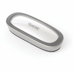 Quartet Dry-Erase Board Eraser - 2.38" Width x 6" Length - Used as Stain Remover, Dust Remover - Dustless, Magnetic - Silver - Foam, Felt Product Image 