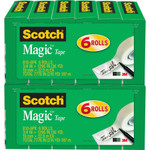 Scotch 3/4"W Magic Tape - 36 yd Length x 0.75" Width - 1" Core - Matte - Clear - Split Resistant, Tear Resistant - (MMM8106PKBD) Product Image 