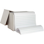 Sparco Continous-form 1/2" Green Bar Computer Paper - 14 7/8" x 8 1/2" - 20 lb Basis Weight - Perforated - Green Bar Product Image 