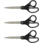 Sparco Straight Scissors w/Rubber Grip Handle (SPR25225BD) View Product Image