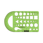 Staedtler Templates, 40 Geometric Shapes, 5.5 x 9.5, Green (STD977102EA) View Product Image