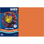 Tru-Ray Construction Paper - Art Project - 18" Width x 12" Length - Electric Orange - Sulphite Product Image 