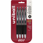 uniball™ 207 Gel Pen - Ultra Micro Conical Pen Point - Refillable - Retractable - Black Ink - Gel-based, Pigment-based Product Image 