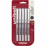 uniball™ Vision Rollerball Pen - 0.7 mm Fine Pen Point - Black, Blue, Red Ink Product Image 