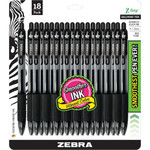 Zebra Z-Grip Retractable Ballpoint Pens - 1 mm Medium Pen Point - Retractable - Black Ink Product Image 