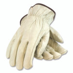 PIP Economy Grade Top-Grain Cowhide Leather Drivers Gloves, Small, Tan View Product Image