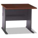 Bush Series A Collection Workstation Desk, 35.63" x 26.88" x 29.88", Hansen Cherry/Galaxy View Product Image