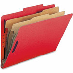 Nature Saver Legal Recycled Classification Folder - 8 1/2" x 14" - 2" for Folder - 2 Divider(s) - 25 pt. - Bright Red Product Image 