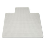 7220013053062, Skilcraft Heavy-Duty Chair Mat, Plush-To-High Pile Carpet, 45 X 53, Clear Product Image 