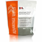 2XL Advantage Sanitizing Wipes - 6" Width x 8" Length - White - 900/Roll Product Image 
