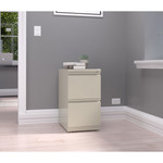 Lorell Pedestal File, F/F, Mobile, 15"x19-7/8"x27-3/4", Putty (LLR49523) View Product Image