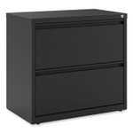 Lateral File, 2 Legal/Letter-Size File Drawers, Black, 30" x 18.63" x 28" (ALEHLF3029BL) View Product Image