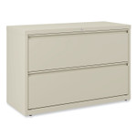Lateral File, 2 Legal/Letter-Size File Drawers, Putty, 42" x 18.63" x 28" (ALEHLF4229PY) View Product Image