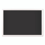 U Brands Magnetic Chalkboard with Decor Frame, 30" x 20", Black Surface, White Wood Frame View Product Image