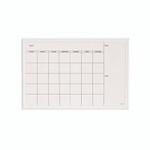 U Brands Magnetic Dry Erase Calendar with Decor Frame, Monthly Planning/Scheduling, 30" x 20", White Surface, White Wood Frame View Product Image