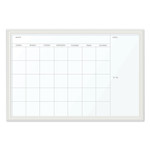 U Brands Magnetic Dry Erase Calendar with Decor Frame, One Month, 30 x 20, White Surface, White Wood Frame (UBR2075U0001) View Product Image