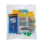 Key Tags, Blue/Green/Red/Yellow, 20/Pack, 3 Packs/Carton (CNK500133) Product Image 