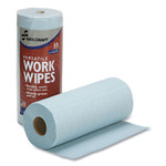 AbilityOne 7920016848963, SKILCRAFT Industrial Work Wipes, 1-Ply, 10.4 x 11, Blue, 55 Wipes/Roll, 30 Rolls/Carton (NSN6848963) Product Image 